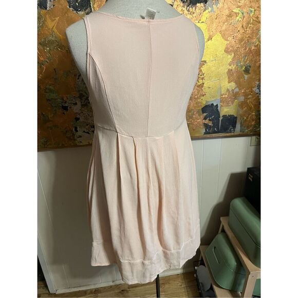 H & M Mama sweet peach sleeveless short maternity dress M - Picture 5 of 6